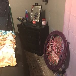 Matching Chair curtains and elephant tapestry